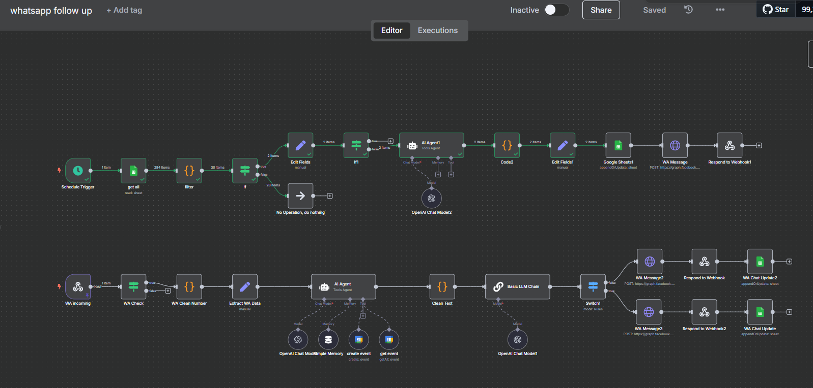 WhatsApp Follow-up Automation